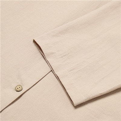 Пижама женская (рубашка, шорты) KAFTAN, размер 40-42, бежевая