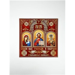 Календарь 2026 перекидной на скрепке 6 листов «Церковно-православный» 29×29 см