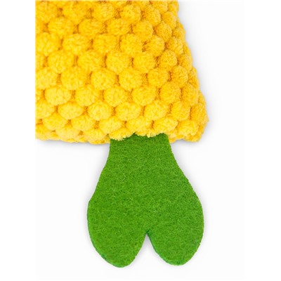 Мягкая игрушка для собак «Монстрик с канатом», 23 см, с пищалкой, жёлтая