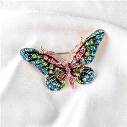 Брошь Бабочка 4 см / GM315 /уп 24/ микс