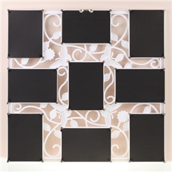 Фоторамка коллаж 53х53 см бабочка / KS808W /уп 24/9 фото белая