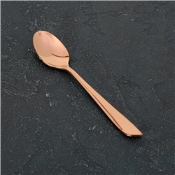 Ложка чайная из нержавеющей стали Magistro «Эми», длина 15.5 см, на подвесе, цвет бронзовый