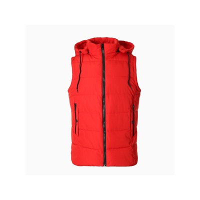 Жилет утепленный мужской, цвет красный, размер 50