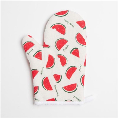 Варежка Доляна «Арбузы» 24×15 см, 100% п/э
