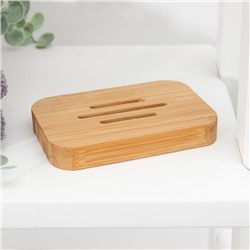 Мыльница, 11.5×8×1.7 см, бамбук