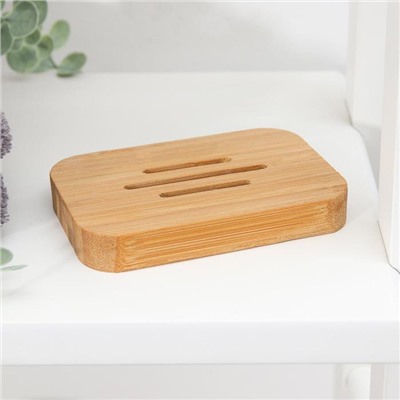 Мыльница, 11.5×8×1.7 см, бамбук