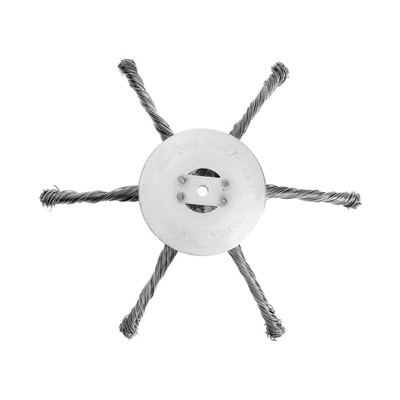 Катушка для триммера ТУНДРА, витая проволока, 6 лучей, посадочное отверстие 5 мм