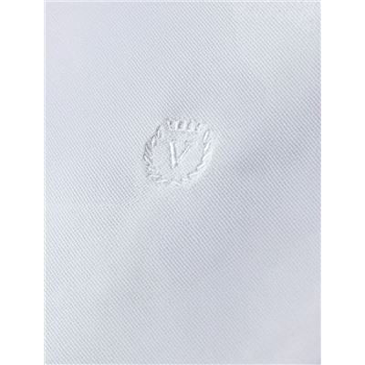 Поло из фактурного хлопка с эластаном