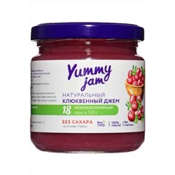 Джем Клюквенный, низкокаллорийный Yummy 200г ЭКОПРОДУКТЫ, 1193789
