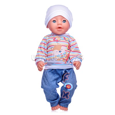 Пупс "Артём" (пьет, писает, слезы) с аксессуарами, в коробке