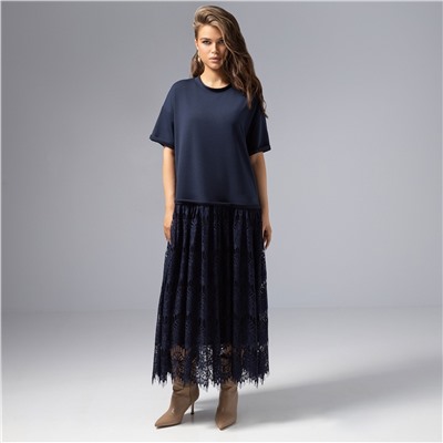 Платье комбинированное с кружевом, Откровенный шик (магия)