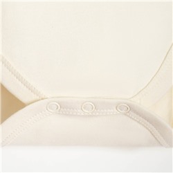 Боди детское «Крошка Я» Mery Xmas, рост 62-68 см, бежевое