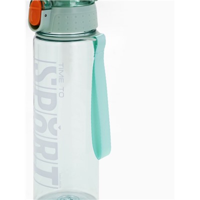 Бутылка для воды пластиковая Sport, 600 мл, голубая