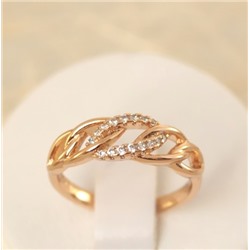 Кольцо позолота  Н01-7843 размер 17 17,5