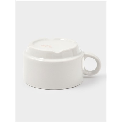 Чашка Дулевский фарфор «Белая», 170 мл, d=8.3 см, штабелируемая, белая