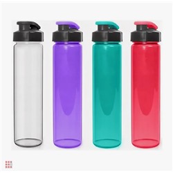 Бутылка для воды и других напитков "HEALTH and FITNESS" 500 мл, цвета в ассортименте
