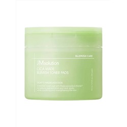 JMsolution Успокаивающие тонер-пэды для лица с центеллой / Cica Made Blemish Toner Pads, 100 шт. 28525