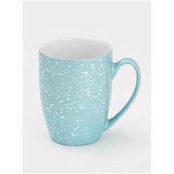 Кружка Доляна «Блеск», 350 мл, керамика, голубая