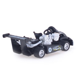 Модель металл. Картинг, 13 см,(звук, асоотри.) инерц, в коробке