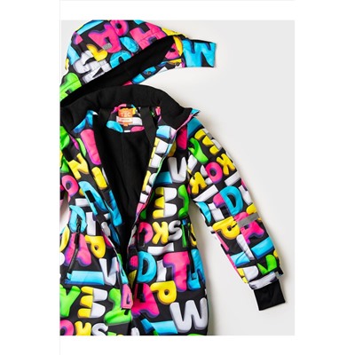 Комбинезон текстильный с полиуретановым покрытием для девочек PLAYTODAY, 1226850