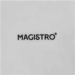 Салатник Magistro «Лист Бланш», 1.5 л, d=30 см, фарфор, белый