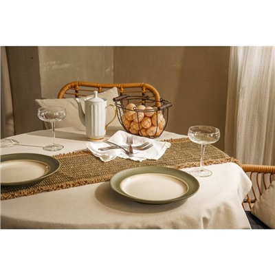 Дорожка на стол SL Home, 30×120 см, зелёная