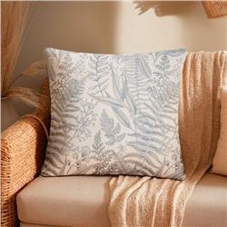 Чехол на подушку «Этель. Листва», 43×43 см, серый