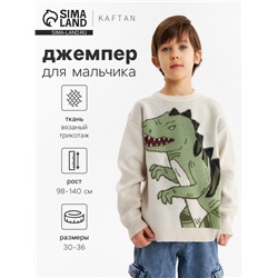 Джемпер детский KAFTAN T-Rex, размер 32 (110-116 см)