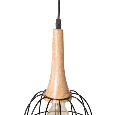 Светильник BayerLux «Чикаго», 1×40 Вт, Е27, черный/коричневый, 24.5×24.5×44(144) см