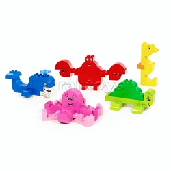 Конструктор Макси "Морские обитатели" (88 элементов) (в коробке)