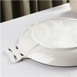 Блюдо керамическое Доляна «Сьюзен», 28×21.5 см, цвет белый