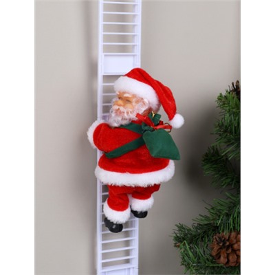 Новогоднее украшение интерьера 20 см Дед мороз / W-161 /уп 60/музыкальный