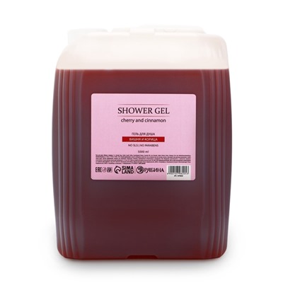 Гель для душа, 5 л, аромат вишни и корицы
