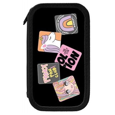 Пенал 4-х ств. 190х105 мм "КОМИКС АНИМЕ" ПК2С-КА SchoolФормат