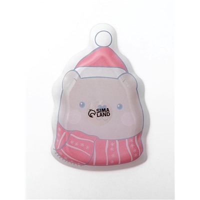 Тарелка новогодняя плоская «Медведь», 13.8×20.5 см