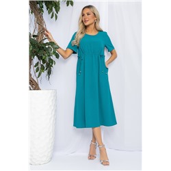 Платье Цветы Лета (морская волна) П13056-18М