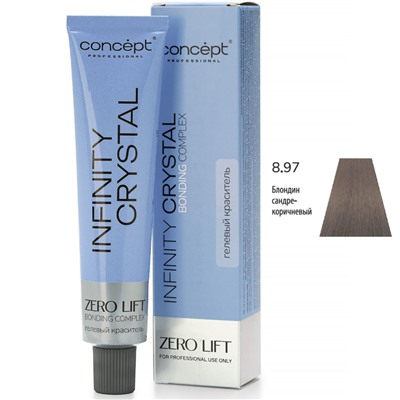 CONCEPT Infinity Crystal Гелевый полуперманентный краситель для волос 8/97 блондин сандре-коричневый 60 мл
