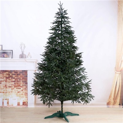 Искусственная ёлка литая «Альпийская», 210 см, d нижнего яруса 120 см, 634 ветки отгибаются