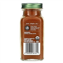 Simply Organic, кайенский перец, 82 г (2,89 унции)