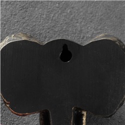 Крючок декоративный «Слон», декор настенный под бронзу, 6×11×12 см