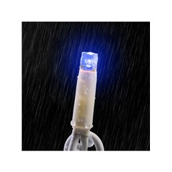 Гирлянда «Занавес» 2×3 м, IP65, УМС, белая нить каучук, 600 LED, свечение синее, 220 В