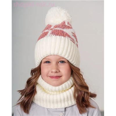 Q 201 D 201 Комплект флис (колпак+снуд) (52-54)