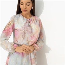 Платье нарядное на подкладе, Летящие мгновения (нежная)