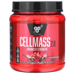 BSN, Cellmass 2.0, концентрированное средство для восстановления после тренировки, арбуз, 495 г (1,09 фунта)