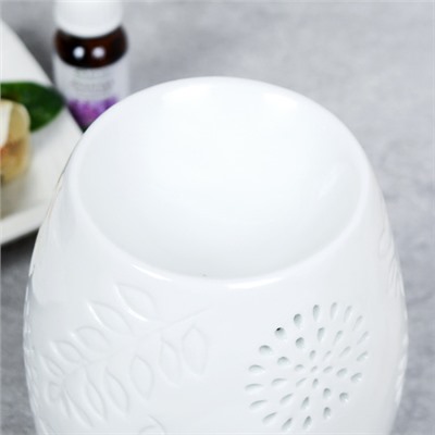 Аромалампа белая 12 см / XL-0019 /уп 48/