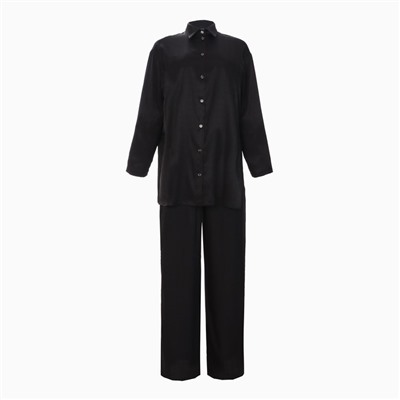 Костюм женский (рубашка, брюки) MIST Summer time, размер 44-46, чёрный