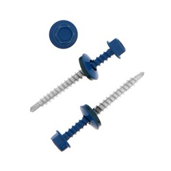 Саморезы кровельные, HAUPT 4.8×50 RAL5005, синий 150 шт.