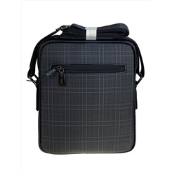 Сумка мужская из натуральной кожи, цвет графито-черный