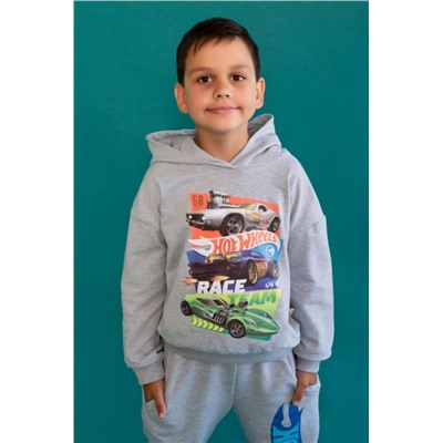 Худи 22757 Hot Wheels (Серый меланж)