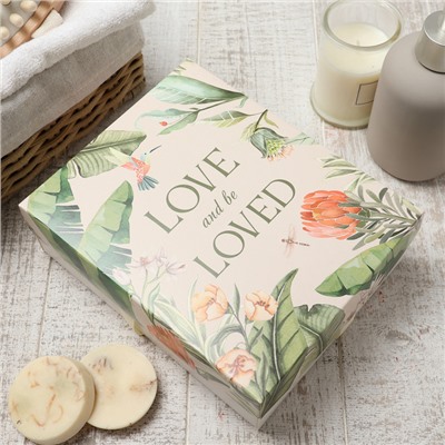 Салфетки махровые «Этель» Botanic, 5 шт., 30×30 см, хлопок 100%, зелёные/розовые